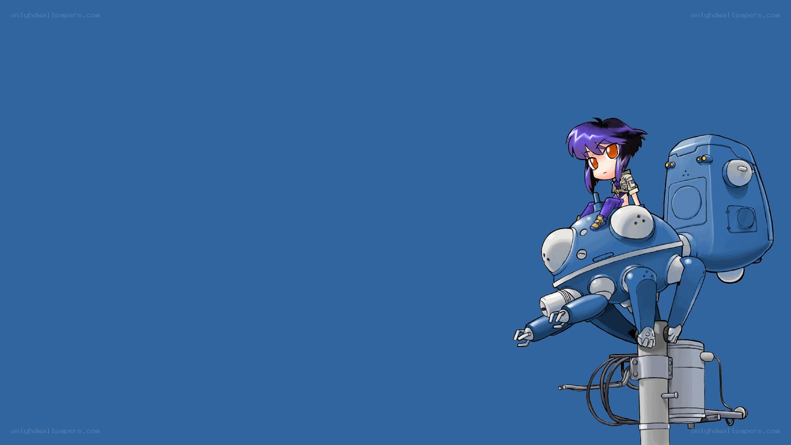 chibi girl on robot