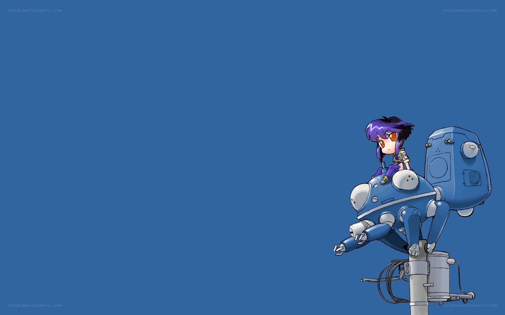 chibi girl on robot