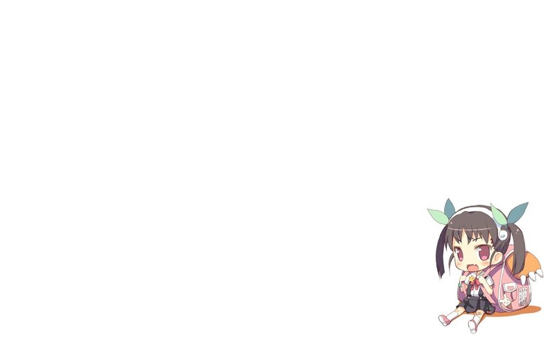 chibi girl with backpack