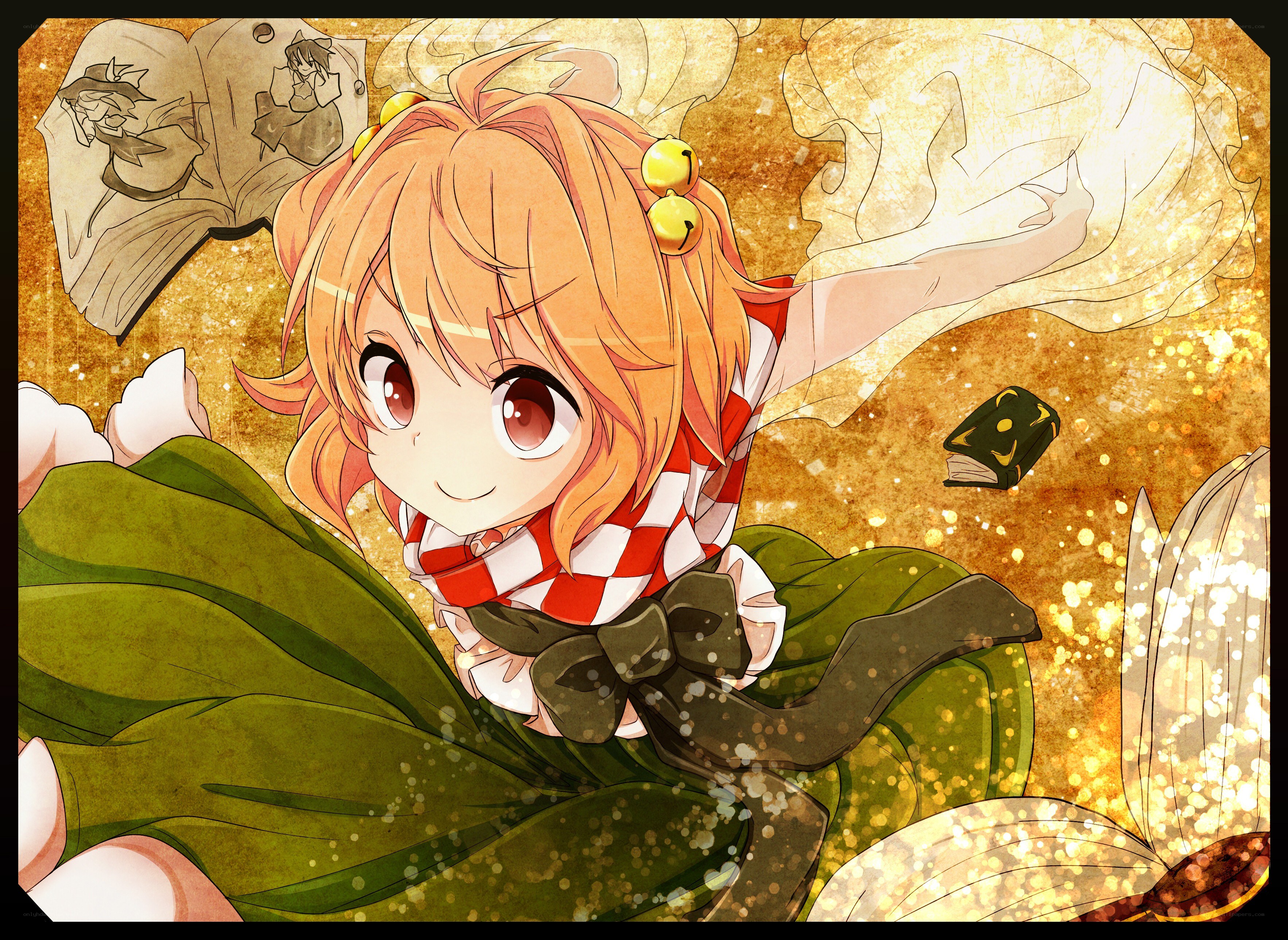 chibi girl with bells
