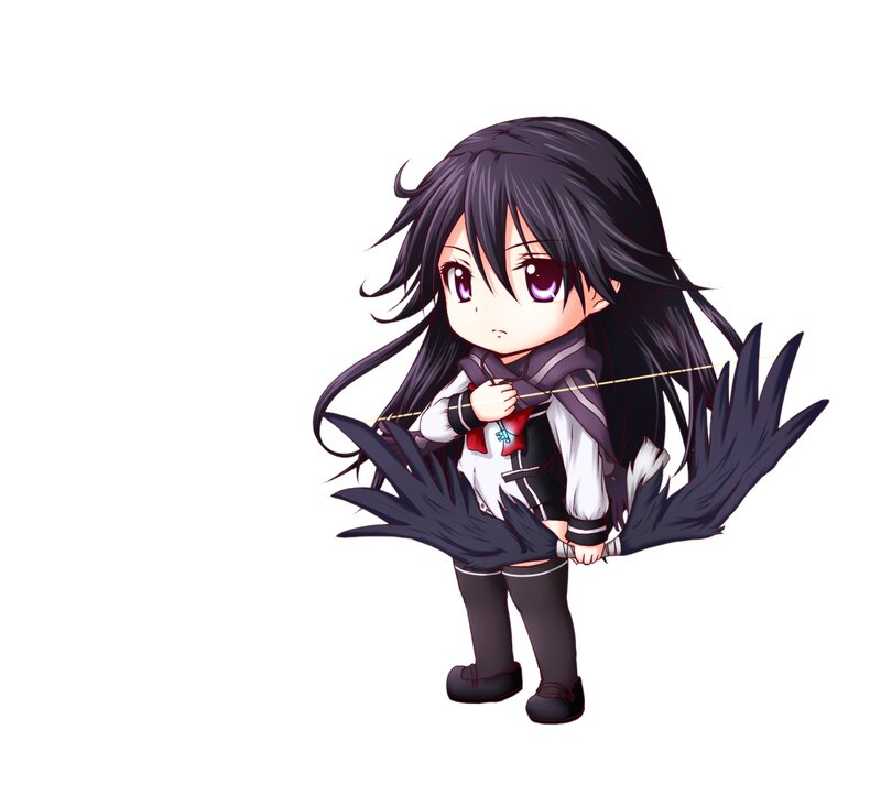 Chibi Girl with Black Hair