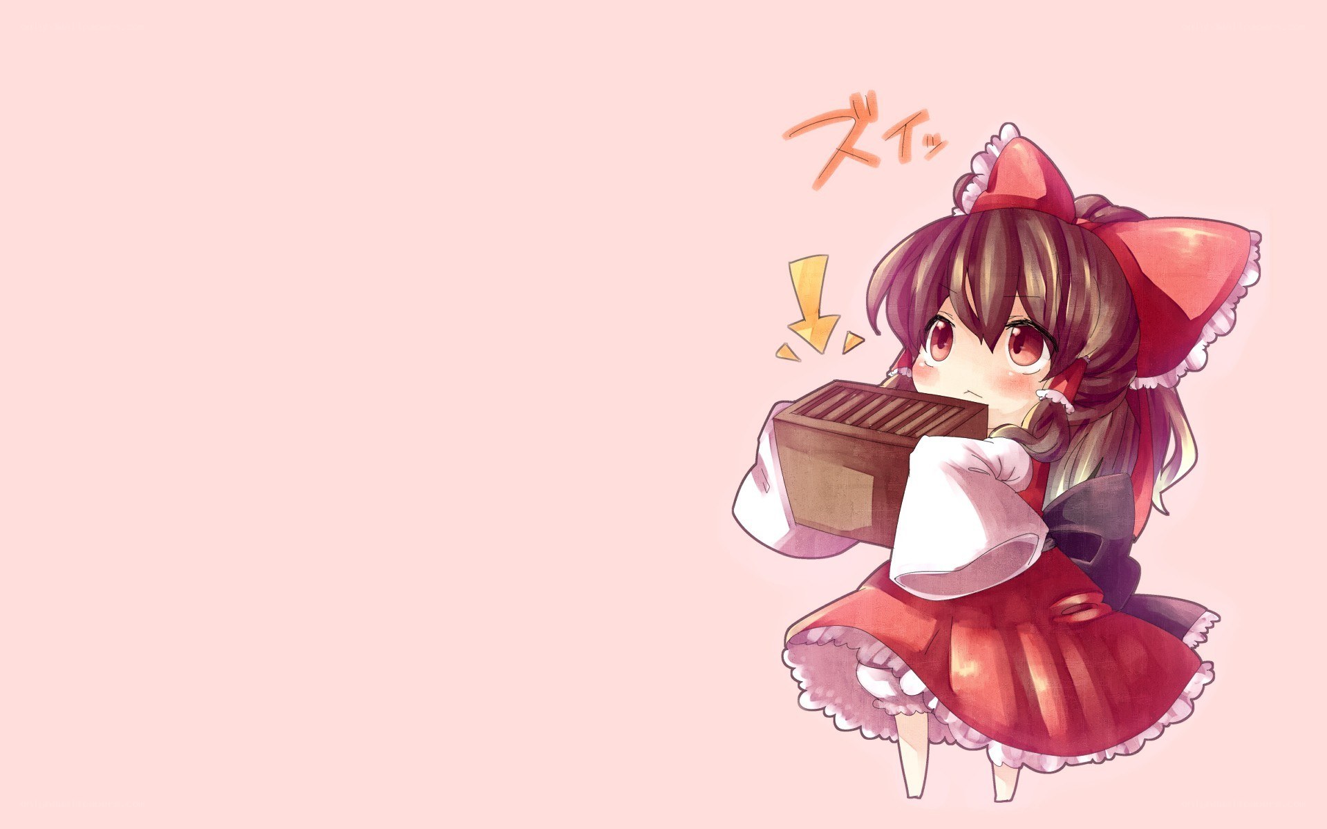 chibi girl with box