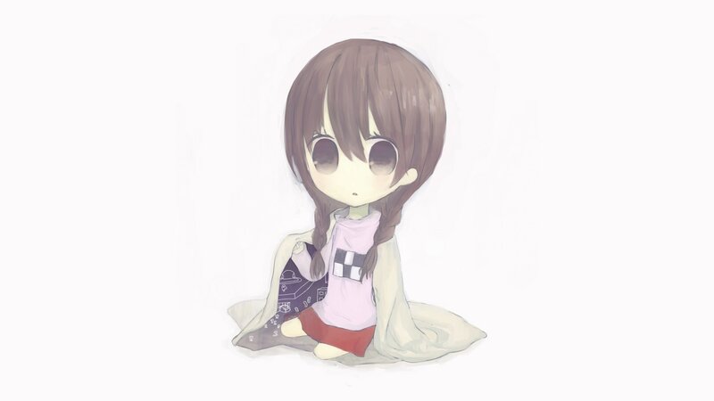 chibi girl with braids