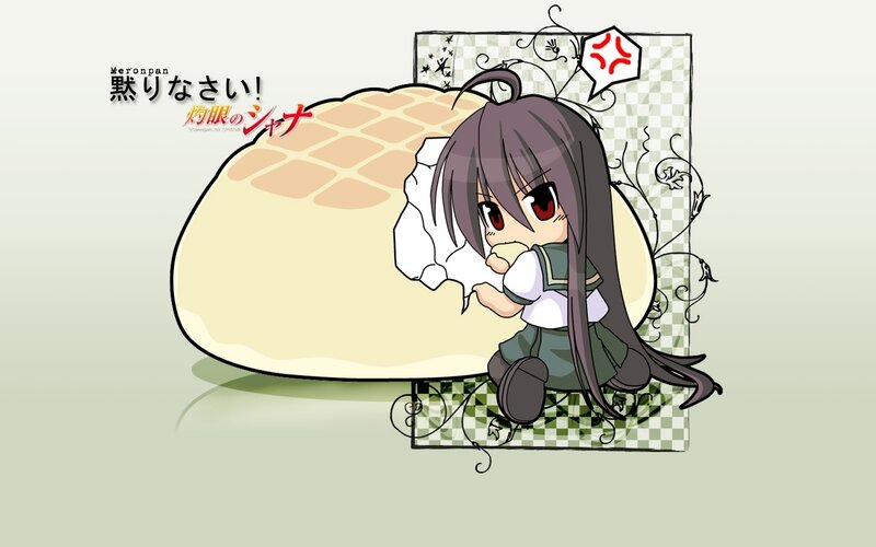 Chibi girl with bread