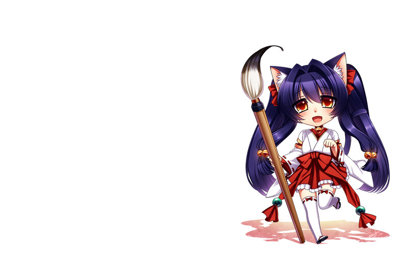 Chibi Girl with Brush