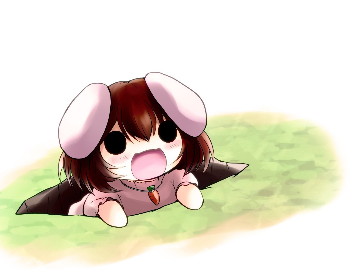 chibi girl with bunny ears