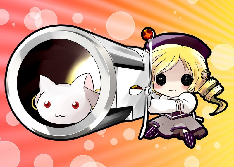 chibi girl with cannon