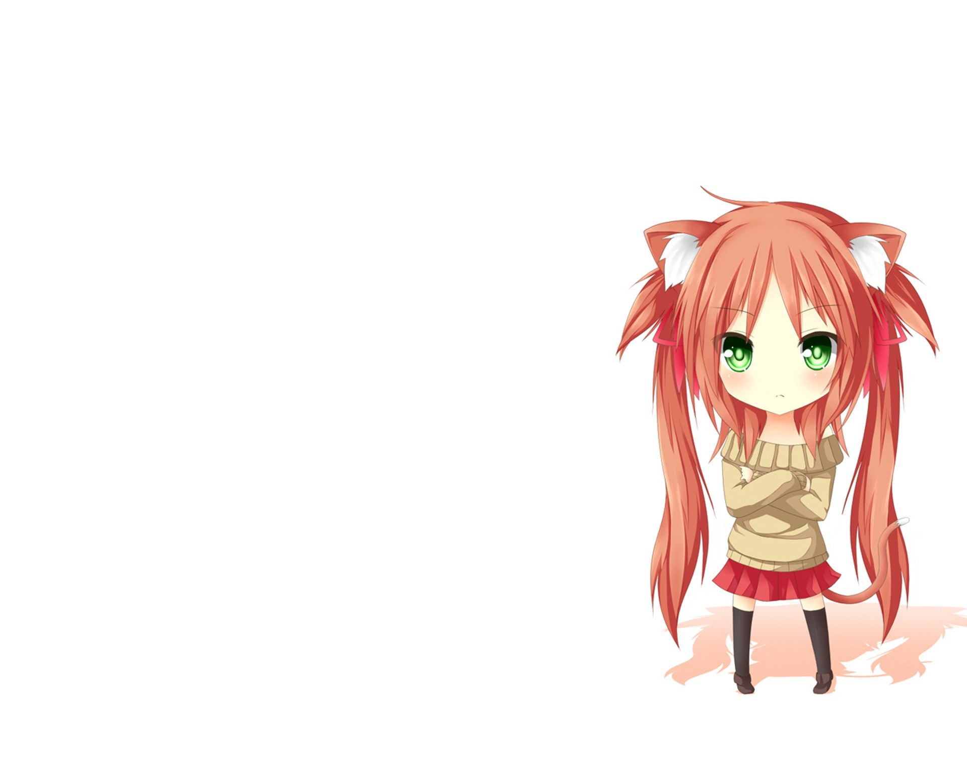 chibi girl with cat ears