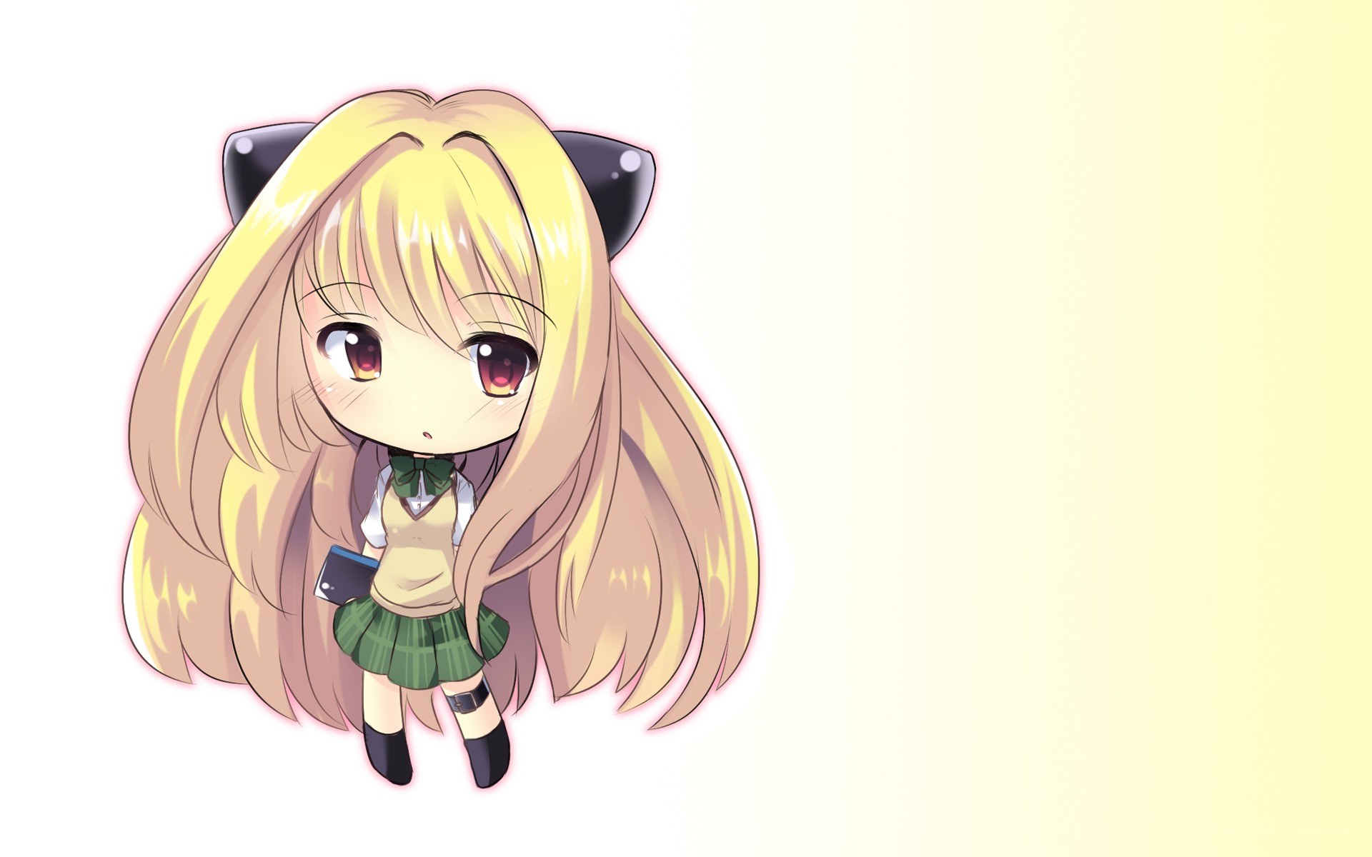 chibi girl with cat ears