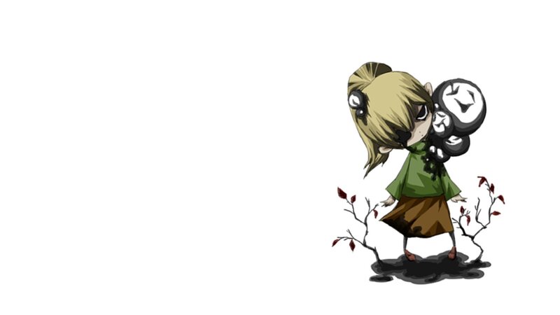 chibi girl with clock head