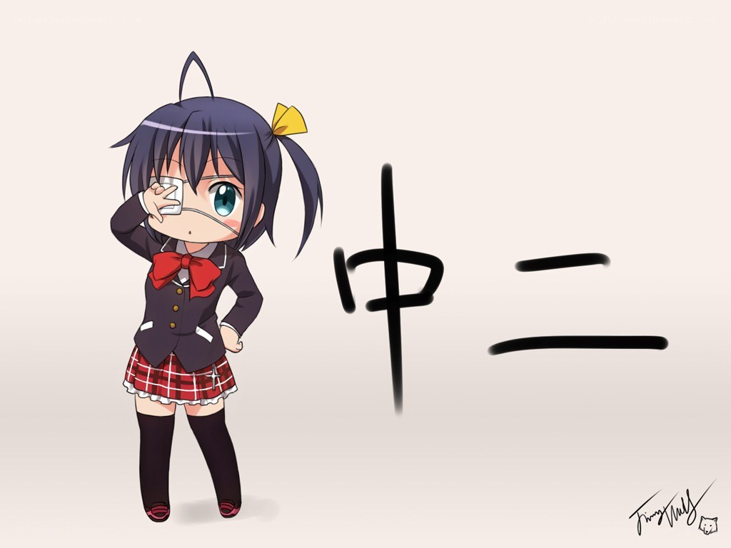 Chibi girl with cup