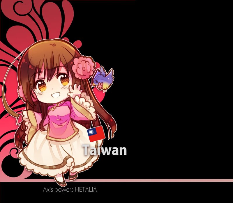Chibi Girl with Flag