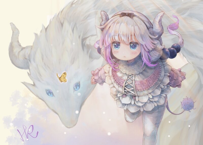 Chibi Girl with Goat