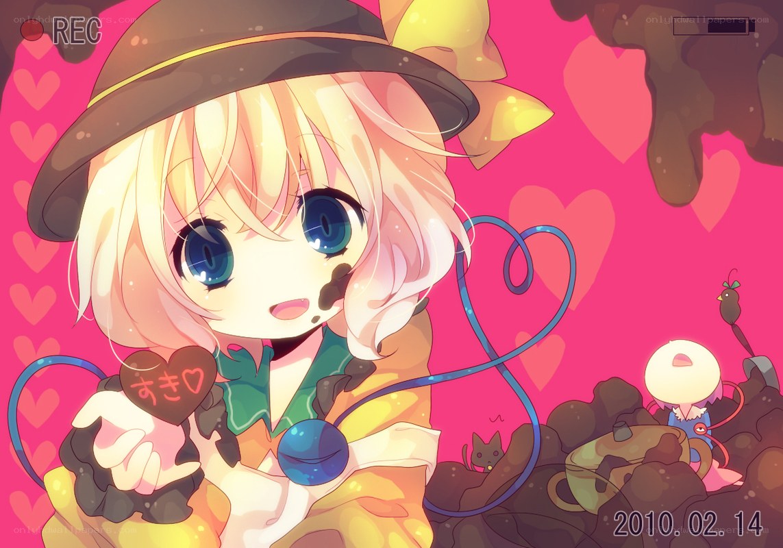 chibi girl with heart