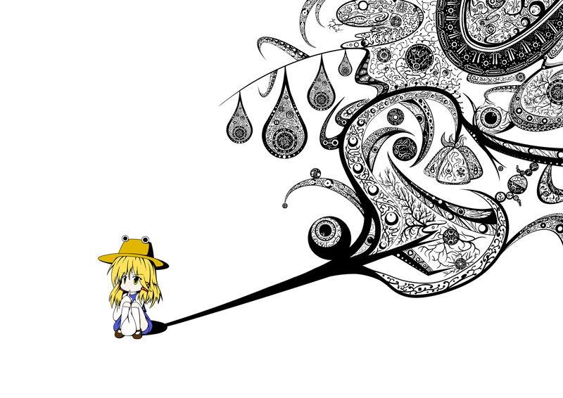 chibi girl with intricate design