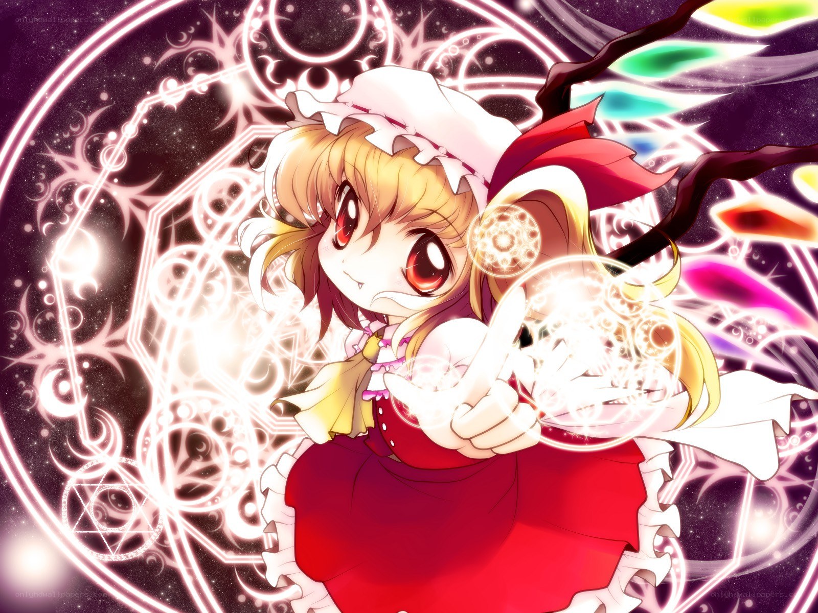 Chibi girl with magic circle