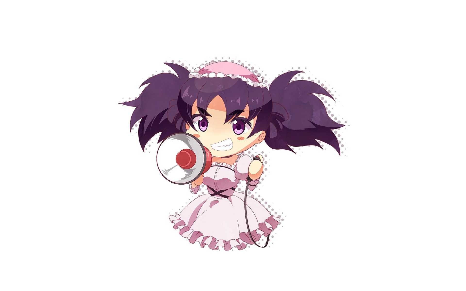 chibi girl with megaphone