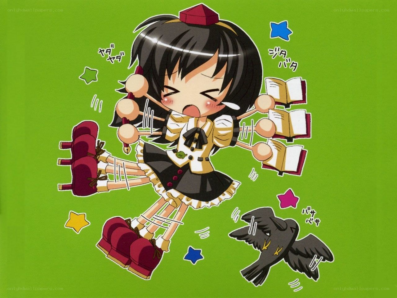 Chibi girl with multiple limbs