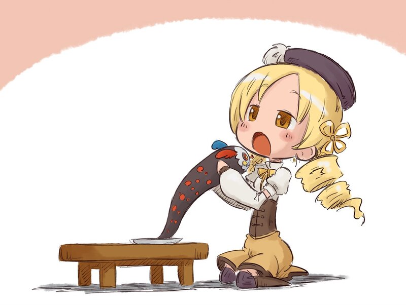 chibi girl with octopus