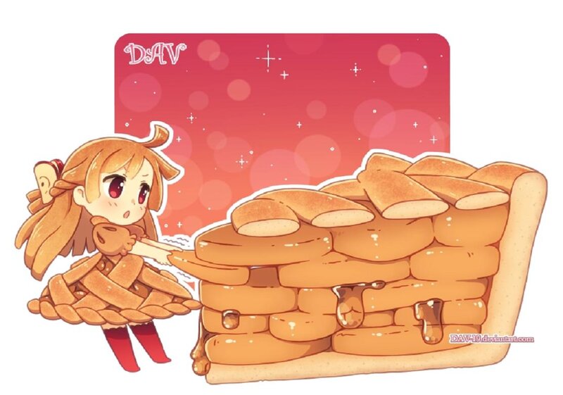 Chibi Girl with Pie
