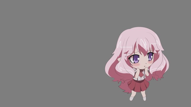 Chibi Girl with Pink Hair — Neutral