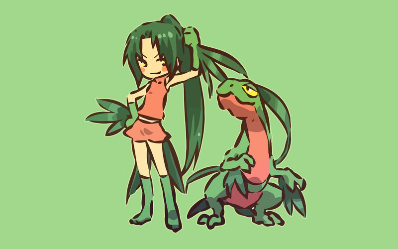 Chibi girl with Pokémon