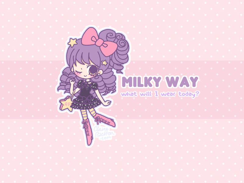 chibi girl with purple hair