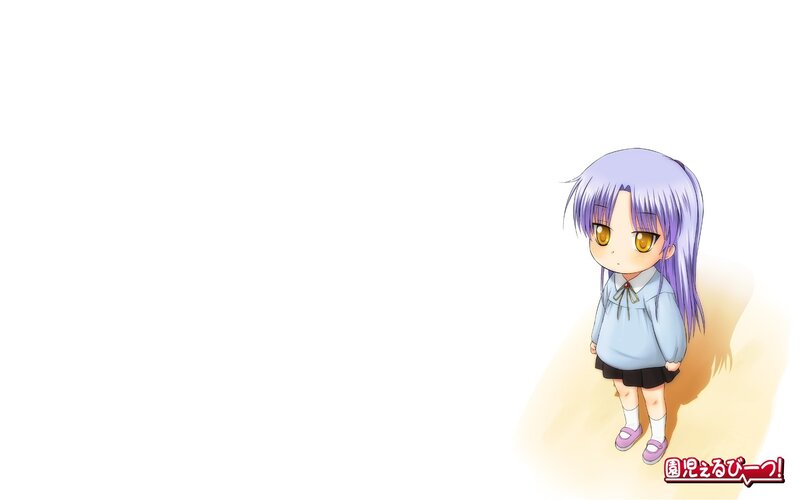 chibi girl with purple hair