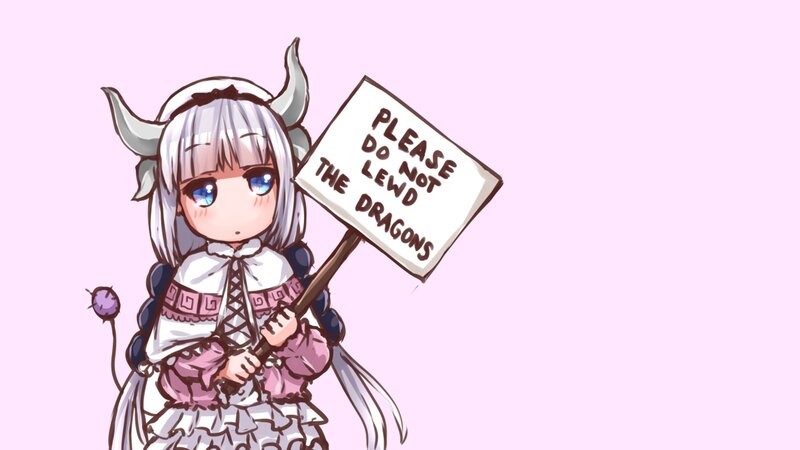 Chibi Girl with Sign