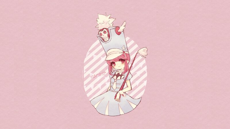 Chibi Girl with Skull Hat