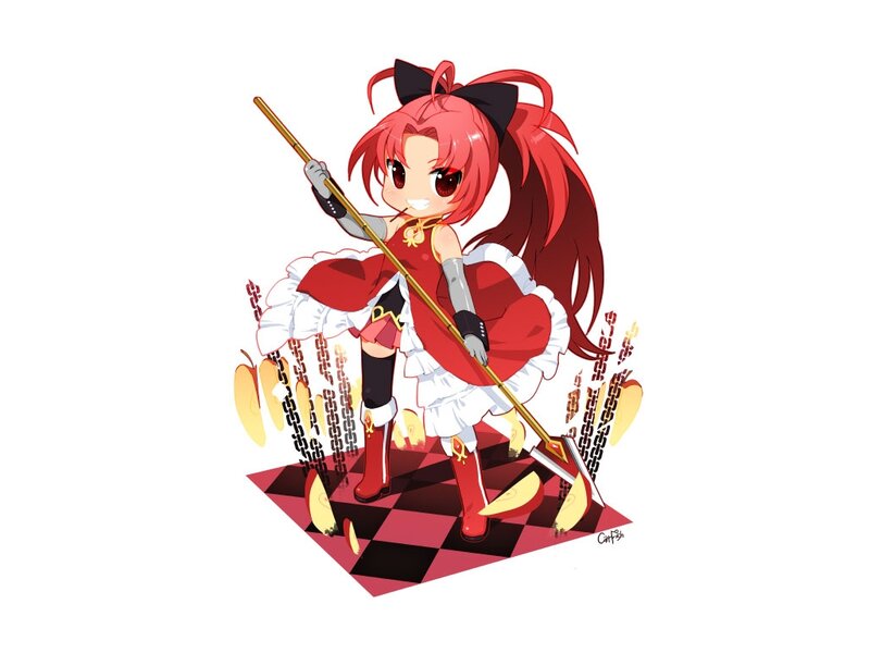 Chibi Girl with Spear