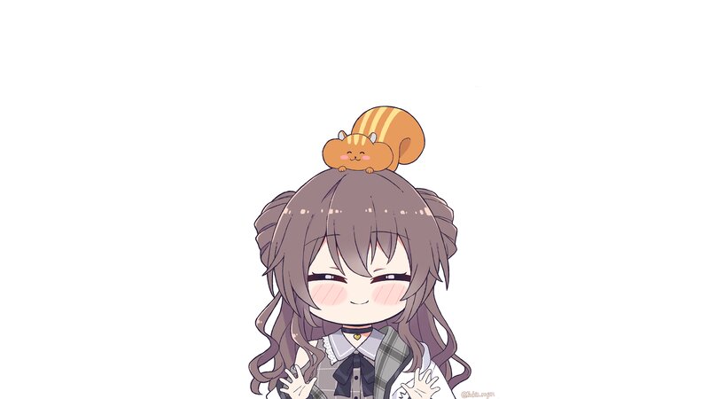Chibi Girl with Squirrel