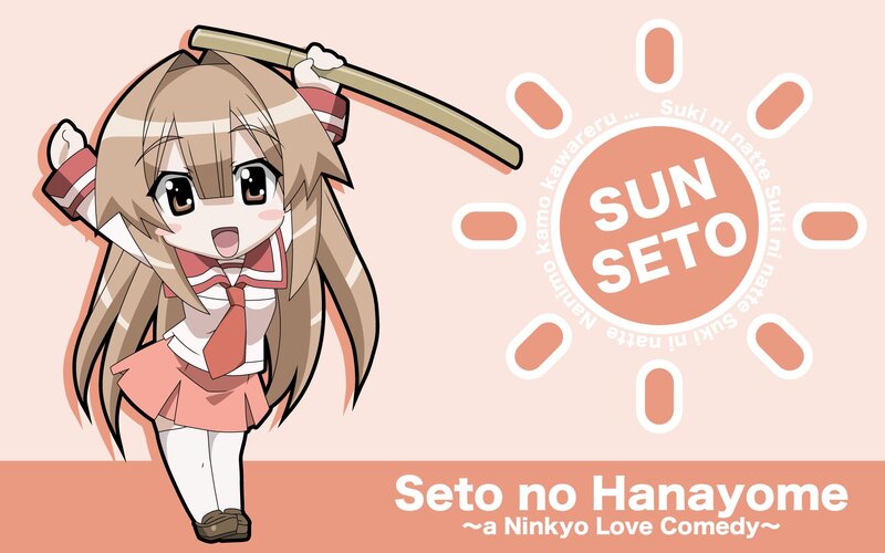 Chibi Girl with Staff — Pink