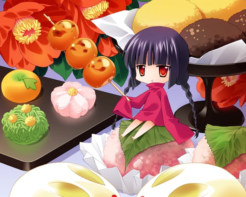 Chibi Girl with Sweets