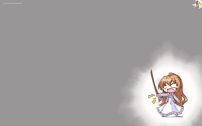 Chibi Girl with Sword — Gray, Dramatic