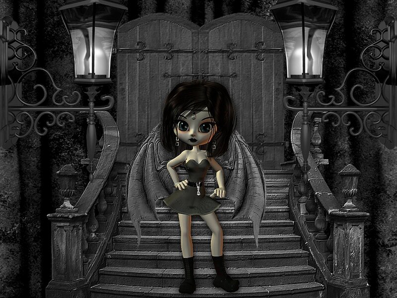 Chibi Girl with Wings