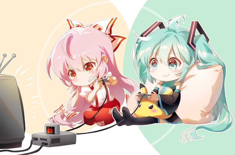 Chibi Girls Gaming