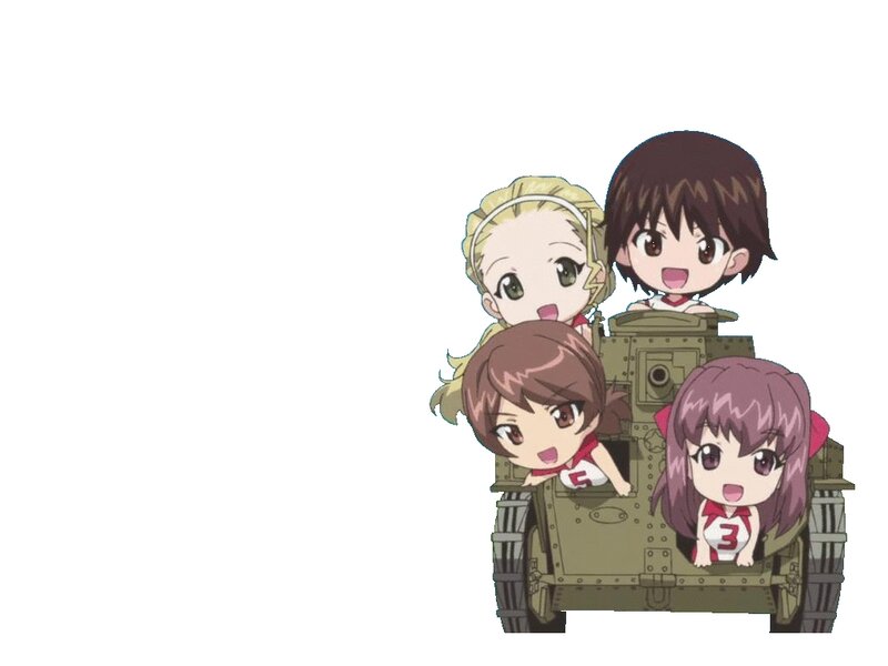 Chibi Girls on Tank — Green