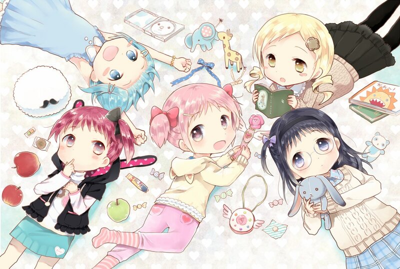 Chibi girls playing together