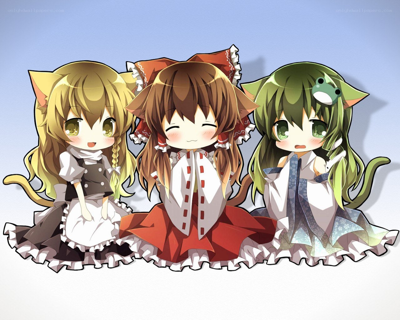 Chibi girls with animal ears