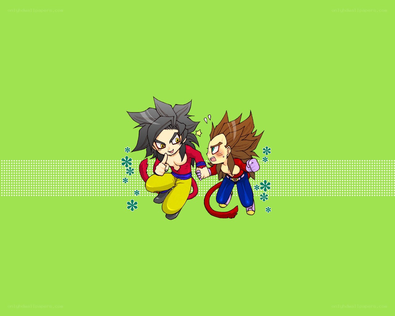 chibi goku and vegeta