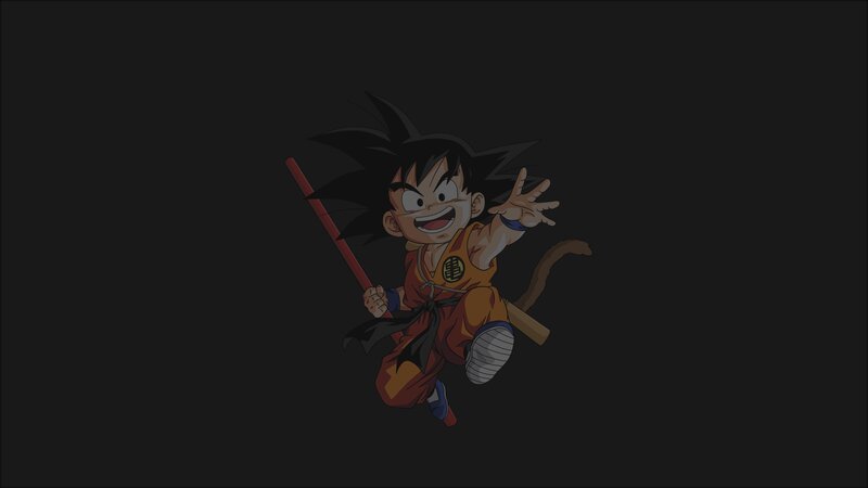 Chibi Goku Character — Black