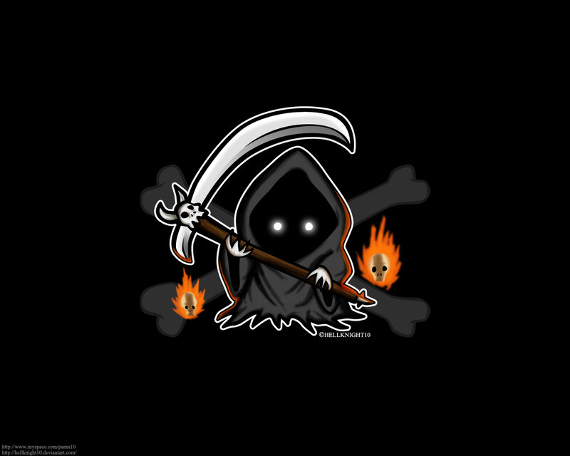 Chibi Grim Reaper — Black
