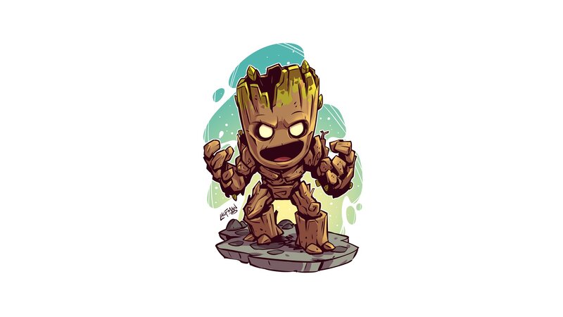 Chibi Groot Character