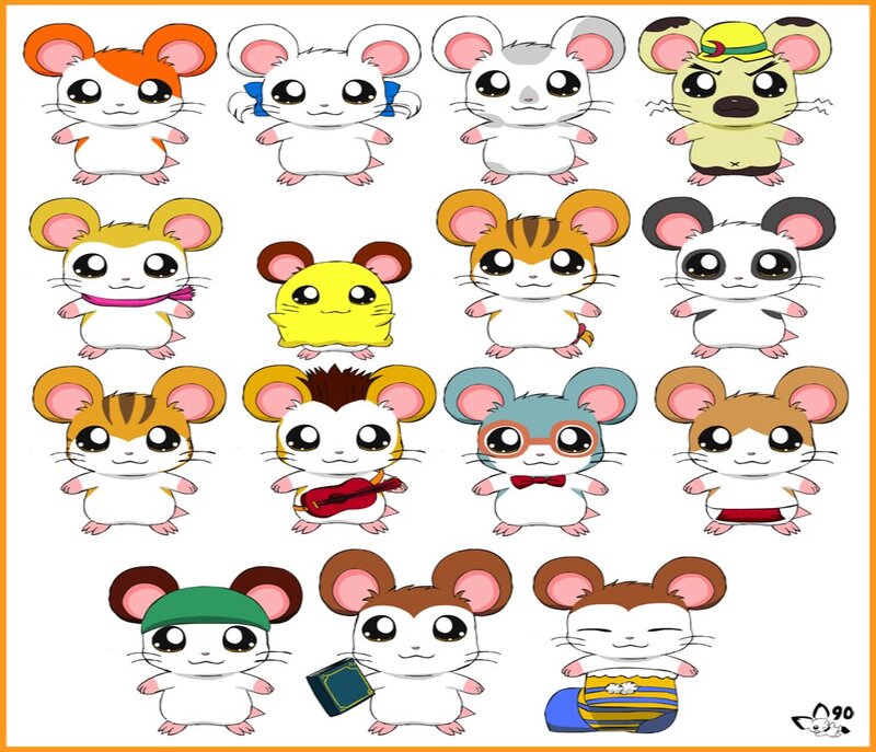 Chibi Hamster Characters