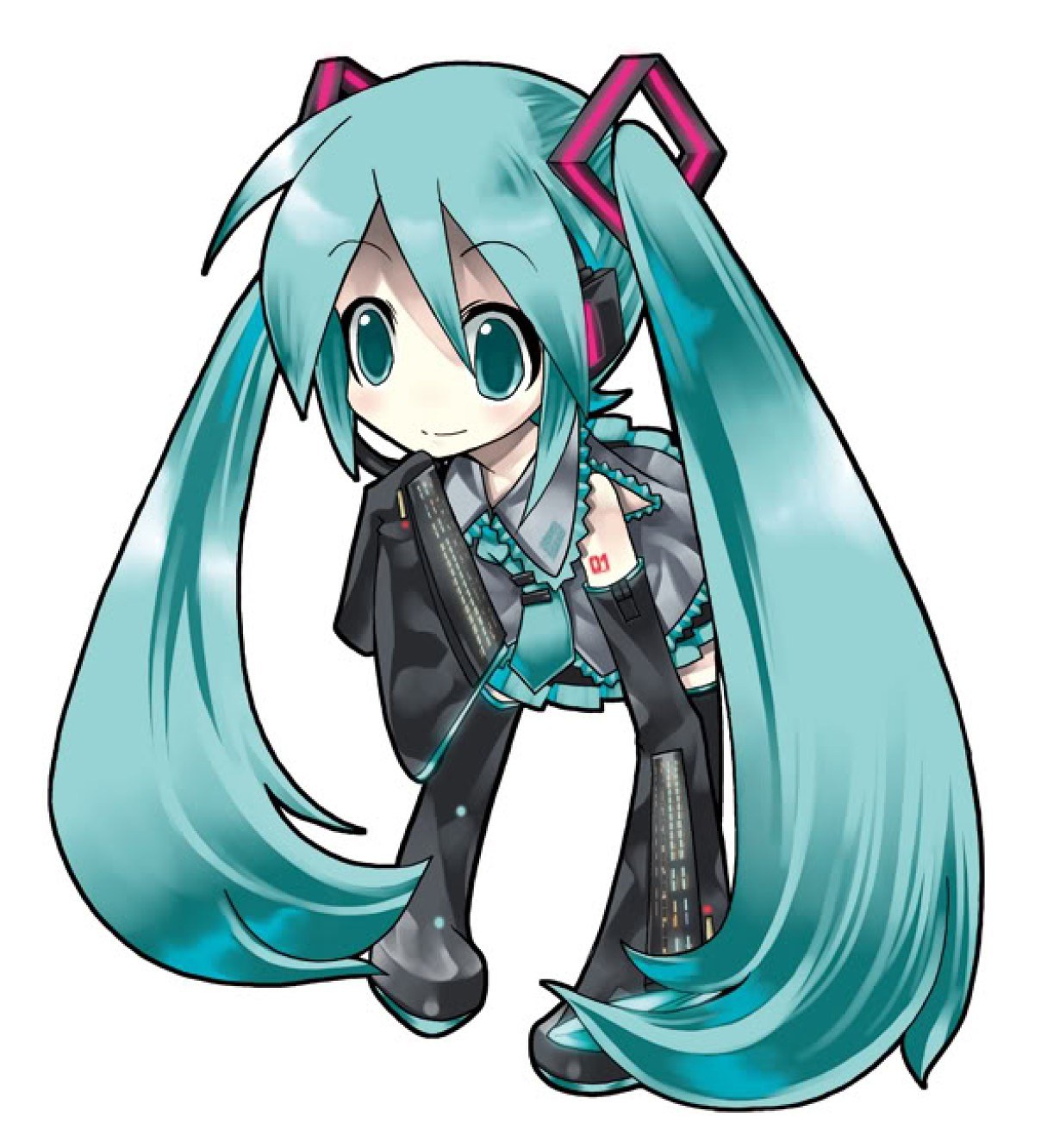 Chibi Hatsune Miku character