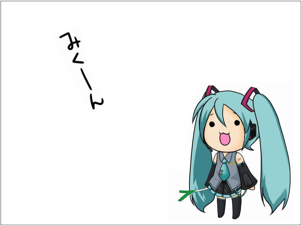 Chibi Hatsune Miku character