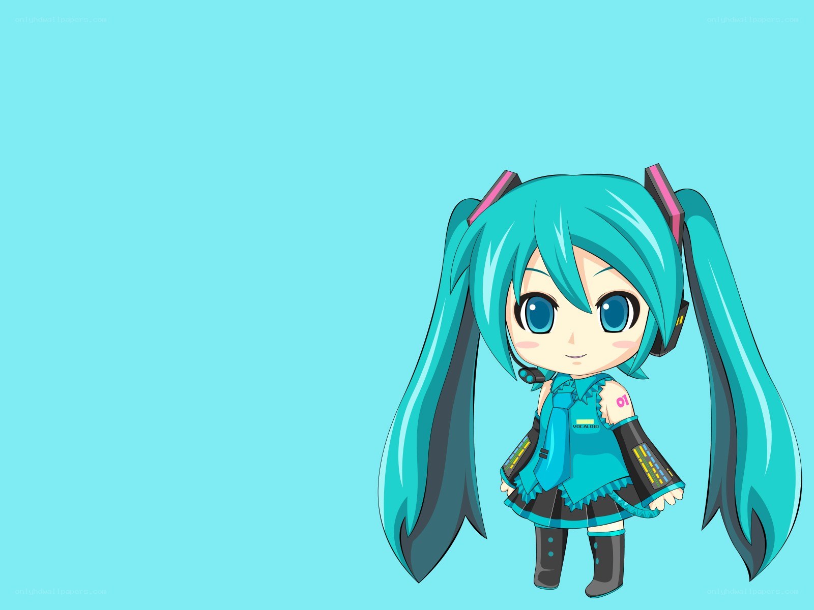 Chibi Hatsune Miku character