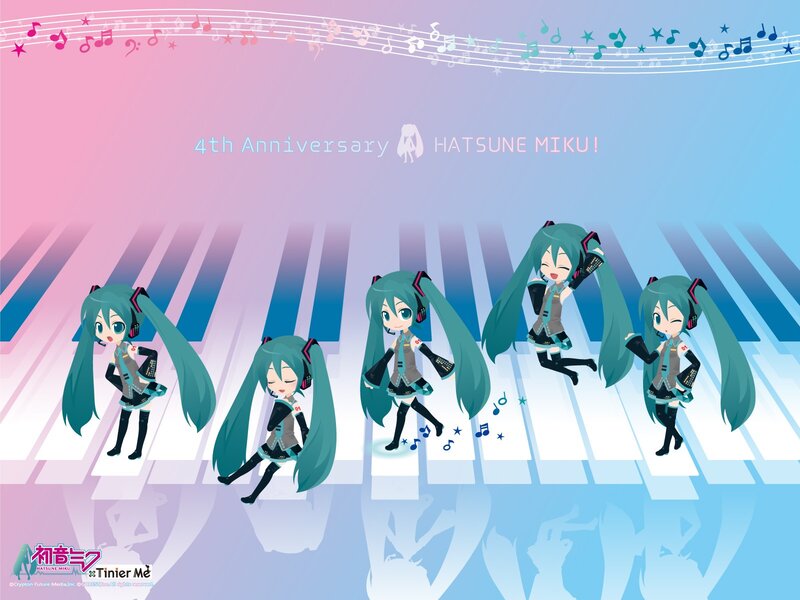Chibi Hatsune Miku Characters — Pink