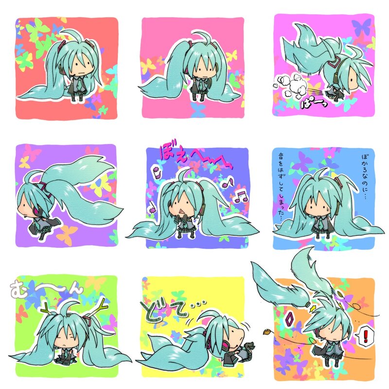 Chibi Hatsune Miku comic strip